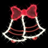 Christmas Bells Window Light Silhouette Lighted Decor Indoor Outdoor