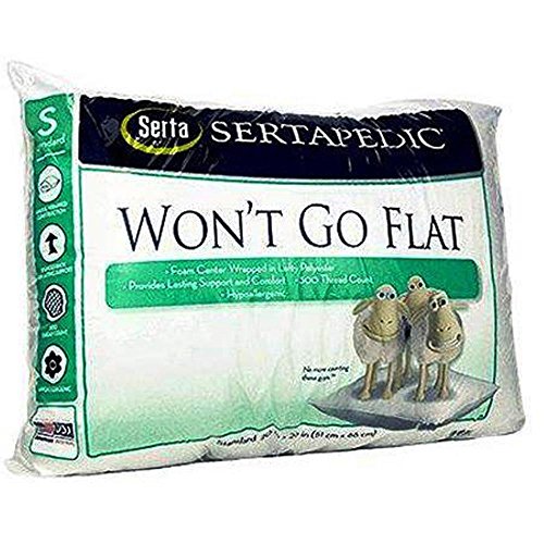Sertapedic Won't Go Flat Pillows, Set of 2 (Standard) Pricepulse