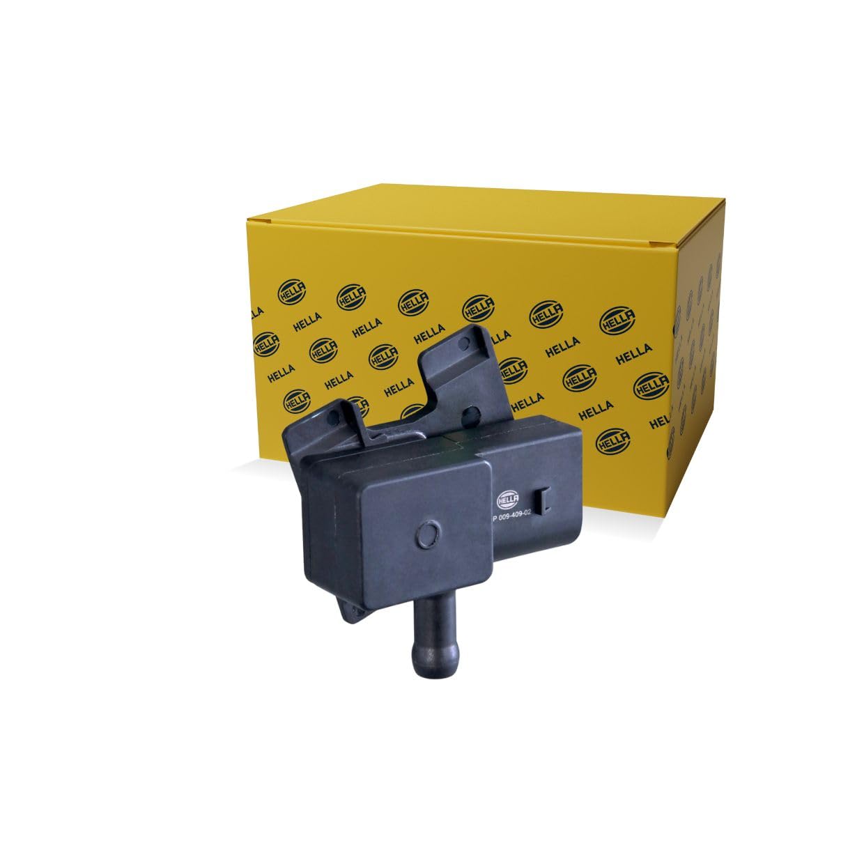 HELLA 6PP 009 409-021 Sensor, exhaust pressure - 3-pin connector - Clipped