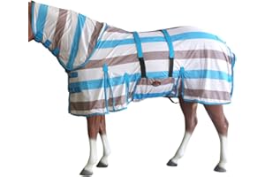 HILASON 84 Inches Horse Fly Sheet Ultra Violet Rays Protect Mesh Bug Mosquito Summer Spring | Fly Sheet | Fly Sheet for Horses | Bug and Mosquito Protection | Fly Sheet for Horse