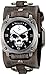 Nemesis Men's 926FRB Heavy Duty Skull Series Analog Display Japanese Quartz Grey Watch