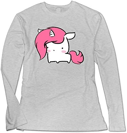Pipiku Cute Baby Unicorn Women's Long Sleeve T-Shirt L Ash