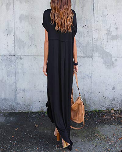 VONDA Maxikleider Damen Sommerkleid Kaftan Maxikleid Strandkleid Lang Damenkleider Mit Ärmel – Bild 3
