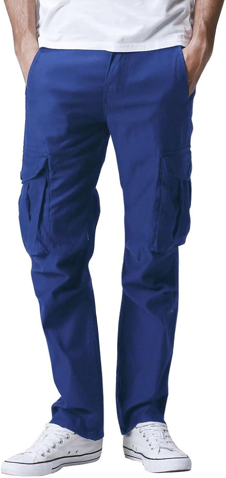 Match Uomo Pantaloni Cargo Casual Pantaloni Militari con Tasche Laterali  Pantaloni da Lavoro Pantaloni Abbigliamento berjaya.edu.my