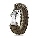 X-Plore Gear Paracord Bracelet Survival Kit For Men, Women | Adjustable Stainless Steel D Shackle Gear For Comfy Fit | For Emergencies, Travel, Hiking, Wilderness, Camping, Fishing, Hunting (Green)