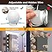 Nicewell Vanity Mirror Lights Adjustable Dimmable 3 Colors 10 LED Hollywood Style Makeup Kit USB Power Supply Plug DIY for Dressing Table Bathroom Wall Mirror Lighting (Mirror not Included)