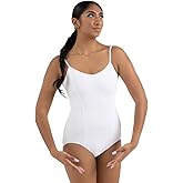 Capezio Princess Camisole Leotard, White, Small