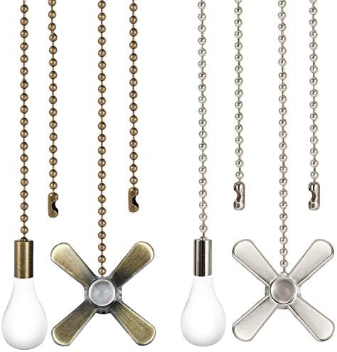Ceiling Fan Pull Chain 4PCS 2 Sets Pull 
