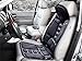 Zone Tech 2-in-1 Car Seat Cushion - Black Premium Quality 12V Automotive Adjustable Temperature Comfortable Heating, 8 Function Massaging Car Seat Cushion