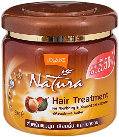 (Size 16.90 Oz ) Lolane Natura Macadamia Butter Hair Treatment Mask 500ml : For Nourishing and diamond shine booster