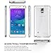 AnoKe Galaxy Note 4 Clear Case with HD Screen Protector, [Scratch Resistant] Acrylic Hard Cover with Rubber TPU Bumper Hybrid Ultra Slim Protective for Samsung Galaxy Note 4 -TM Crystal Clear