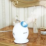 KINGDOMCARES Nano Ionic Hot Mist Moisturizing Facial Steamer Personal Sauna SPA Quality Salon Skin Care Cleansing Pores Ionic Water Particles Sprayer Face Hydration System Atomizer Humidifier (Pink)