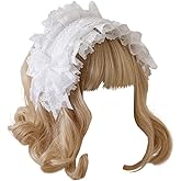 TTYAO REII Lolita Lace Headband Women Maid Headpieces Bow Tie Hair Accessories for Costume Party Props