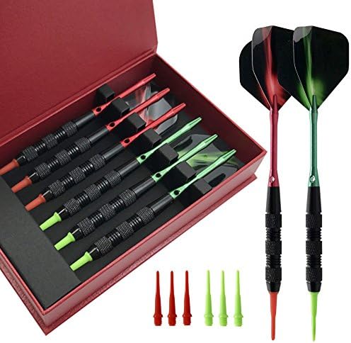 HDXLI Electronic Dart Arrow, Dart Arrow With Plastic Tip, 18G 150Mm Professional Soft Tip, 6 Soft Darts Electronic Darts Aluminum Shaft Set