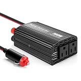 YINENN 300W Vehicle Power Inverter DC 12V to 110V AC Outlets and Car Inverter with 3.1A Dual USB Adapter
