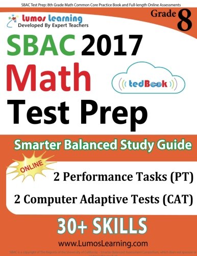 SBAC Test Prep: 8th Grade Math Common Core Practice Cambodia Ubuy