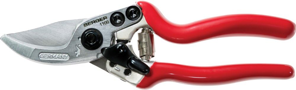 Berger Garden Tools BR1100 Aluminum Straight Gardening Shears for Small Hands, 7-1/2-Inch