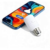 LoraTap Smart Wi-Fi Light Bulb Socket Adapter, Voice for Alexa/Google, Smart Life App Group &amp; Timer, 60W Max, Incandescent Compatible, E26/E27