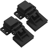 VOSAREA 1 Pair Dust Cover Hinges for Turntable Precision Hinge Parts for Record Player Lid Replacement Home Audio Replacement Accessory Black