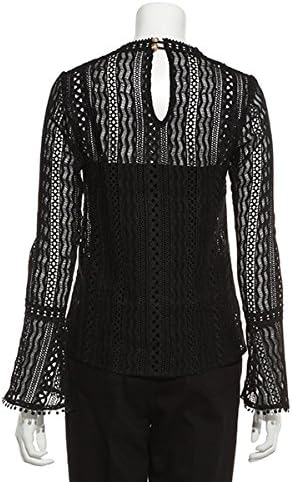 Amazon リリーブラウン ケミカルレースブラウス Lwft レディース Blk 日本 F Free サイズ シャツ ブラウス 通販