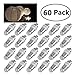 JoFAN 60pcs Warm White Mini Lights Paper Lantern Lights Waterproof and Submersible LED Balloon Lights for Floral Party Wedding Decoration