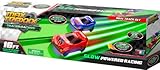 Max Traxxx Award Winning Tracer Racers Gravity Drive Dual Lane Track Set with 2 Vehicles