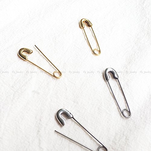 () Custom models paper clip brooch style metal earrings personalized earrings simple men and women in Europe and America