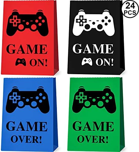 24 Pieces Video Game Party Bags Party Video Game Favor Bags For Video Game Birthday Party Supplies Decorations