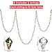 Klikel Christmas Clear Iridescent and Gold Bead Garland, Large Twist Bead String for Christmas Tree 10-feet - Set of 2 Pieces