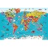 Collins Children’s World Map: An Illustrated Poster for Your Wall Loose Leaf – Geïllustreerd, 1 juli 2019