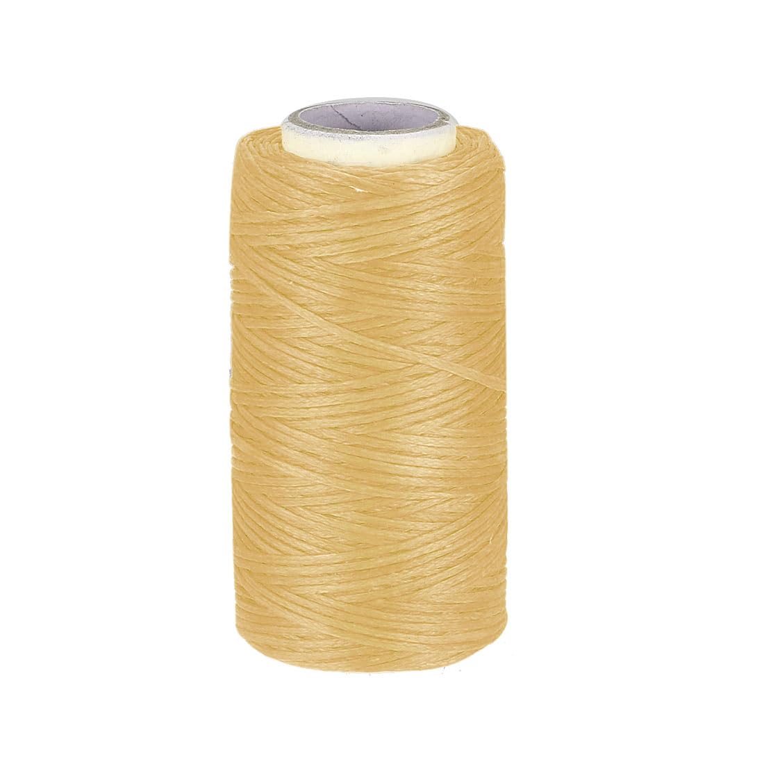sourcing map 55 Yards 150D/1mm Leather Sewing Thread, Waxed Thread, Hand Stitching Thread for Hand Sewing Leather and Bookbinding(Beige)