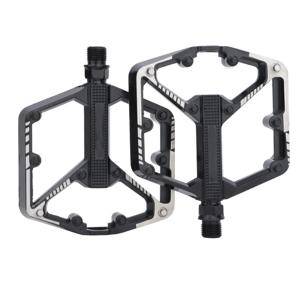HOUSON bicycle pedals, aluminum bicycle platform 9/16 inch pedals 2 DU bike pedals carbon road bike pedals for e-bike, mountain bike, folding bike, road bike pedals