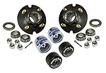 Trailer Hub Assembly (BT-100-04-A-BBC) - 1 inch I.D. Bearings - With Chrome Bearing Buddies & Bras