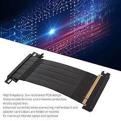 PUSOKEI PCIE 4.0 x16 Extender Riser Cable, High