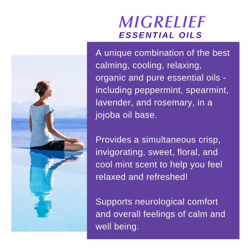 MigreLief Headache Essential Oil Roll On 10ml, Helps Ease Tension