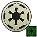 Glow Dark Star Wars Galactic Empire Insignia Imperial Logo PVC Rubber 3D Fastener Patch