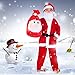 Child's Christmas Costumes Santa Claus Suit Outfit Set with Hat for Boys Kids