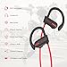 Bluetooth Headphones, Tsumbay IPX7 Waterproof Headphone, Wireless Sport Earphones In-Ear Earbuds with Mic, HD Stereo Sound, Bass, Secure Fit, Sweatproof, Noise Cancelling, 8-9 Hrs for Gym Running