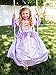 Little Adventures Classic Rapunzel Princess Dress Up Costume (Large Age 5-7) - Machine Washable Child Pretend Play and Party Dress with No Glitter