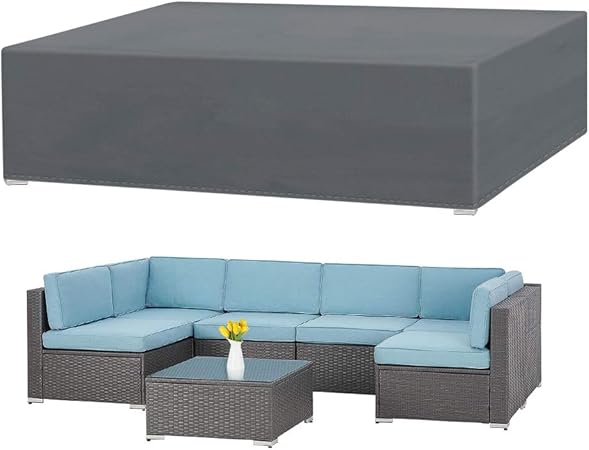 Amazon Com Akefit Patio Furniture Covers Outdoor Sectional Furniture Covers Waterproof Anti Uv 420d Outdoor Rectangular Table And Chair Set Cover D110 X W84 X H28 Garden Outdoor