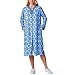 EZI Women's Cotton Full Zip Knit Robe