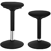 Standing Desk Balance Wobble Stools, Height Adjustable 22-32 Inch for Office and Classroom, Anti-Fatigue Standing Chairs, Ergonomic Stools with Anti-Slip Round Bottom, Black