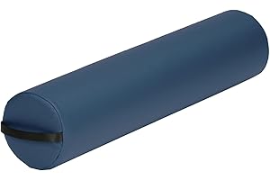 EarthLite Massage Bolster Pillow Full Round – Durable, Easy to Clean 100% PU Upholstery incl. Strap Handle/Professional Quality CFC-Free/Back Pain Relief