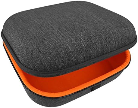 Geekria UltraShell Case for Large-Sized Over-Ear Headphones, Replacement Protective Hard Shell Travel Carrying Bag with Cable Storage, Compatible with Audio-Technica ATH-M50X, ATH-T400 (Drak Grey)