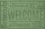 Aqua Shield Worldwide Welcome Mat, 2 by 3-Feet, Light Green