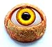 26mm Pair of Realistic Life Size Acrylic Half Round Hollow Back Eyes for Halloween Props, Masks, Dolls or Bears Pennywise IT Yellow FW01