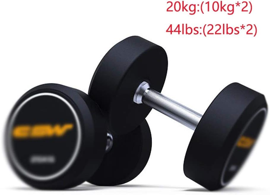 Dumbbell Set Environmentally Friendly Odorless Dumbbells for Home Shaking Weight Dumbbell for Keep Workout Fitness Muscle Toning Dumbbell Dumbbell (Size : A Pair of 20 kg)