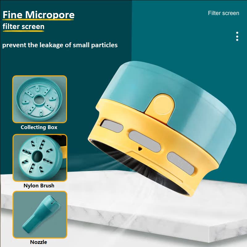 Desktop Vacuum Cleaner, Mini Tabletop Vacuum Cleaner Rechargeable Table dust Sweeper for Home, Car, School, Office, Cleaning Hairs, Crumbs, Ash, Dust. BOREAS