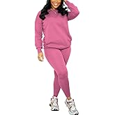 Nimsruc 2 Piece Outfits For Women Sweatsuits Sets Casual Long Sleeve Pullover Jogger Sweat Pants Set With Pocket