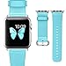 J&D Replacement Band Compatible for Apple Watch 38mm Series 4/3/2/1 Band, Modern Series Genuine Leather Strap Wrist Band Replacement with Metal Clasp Adapter for 38mm Wristbands